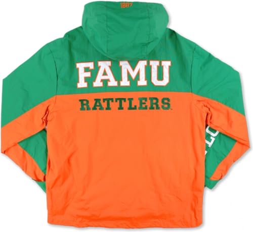 Big Boy Florida A&M Rattlers S.7 Mens Windbreaker Jacket [Green] - ID#40417-77-207-0-02