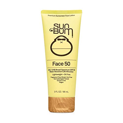 Sun Bum Original SPF 50 Sunscreen Face Lotion | Vegan and Reef Friendly
