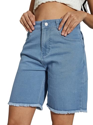 Image of Miss Chase Women's White Regular High Rise Clean Look Regular Stretchable Denim Shorts