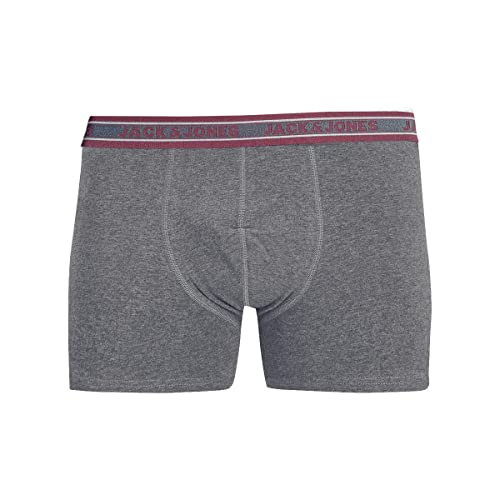 Calzoncillos cómodos para el día a día JACK & JONES bóxers masculinos negros y grises 3XL 3