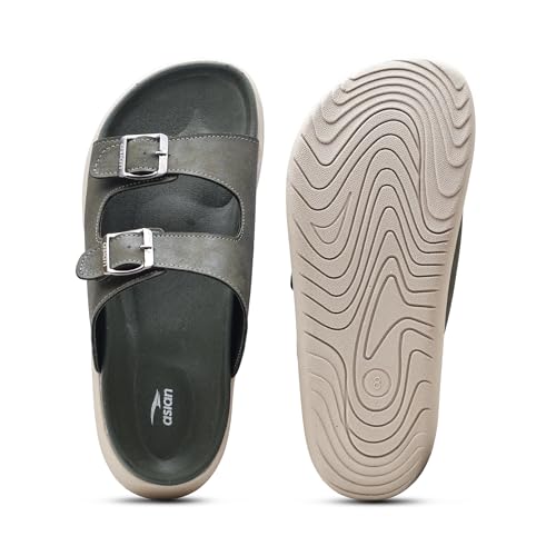 Image of ASIAN Medisol-03 Men's Orthopedic Comfort Slippers | Soft Cushion Footbed, Dual Adjustable Buckle Straps, Lightweight Anti-Skid Sole, Stylish Sandals