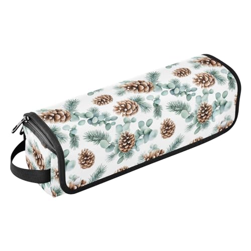 Bolsa de viaje resistente al calor para herramientas de cabello Branches Eucalyptus Marble, organizador portátil para planchas, rizadores y accesorios de cuidado capilar miniatura 1