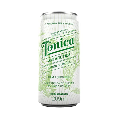 Tônica Antarctica - Água Tônica 3 Limões, Lata 269ml