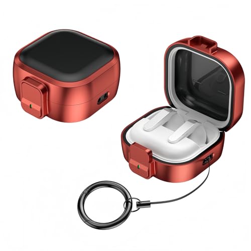 Samsung Galaxy Buds 4 & Galaxy Buds 4 Pro (2026) �Ή� �P�[�X �Z�L���A���b�N�N���X�v�t�� ���C�����X�[�d �ϏՌ��v���e�N�^�[ �����h�~���[�v&�J���r�i�t�� �C���z���A�N�Z�T���[ �j�����p