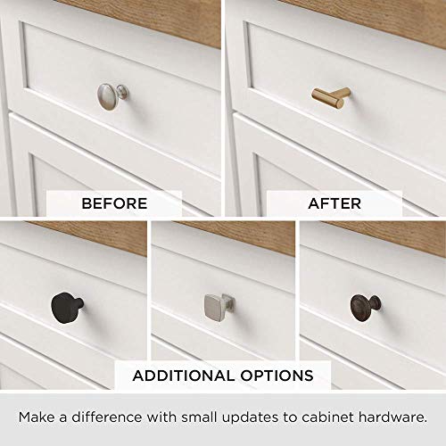 Liberty P01025-Ss-C 40Mm Kitchen Cabinet Hardware Steel Bar Knob, Stainless Steel #TOP5