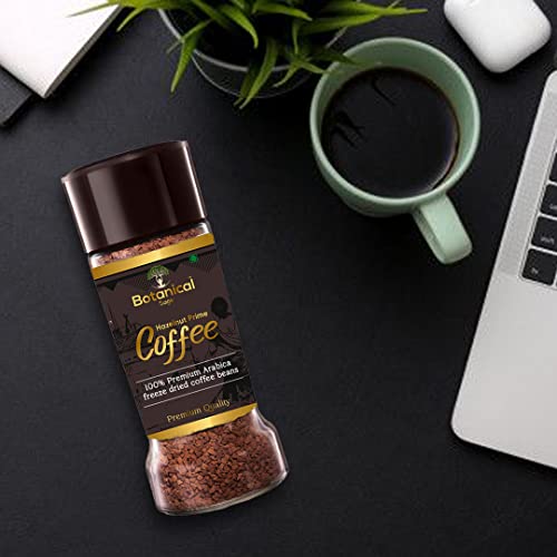 Image of Botanical sage- Hazelnut Prime instant coffee | 100% Arabica freeze dried | Flavored coffee | 100g