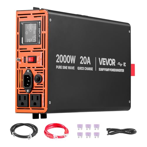 VEVOR 2000W Sump Pump Battery Backup System