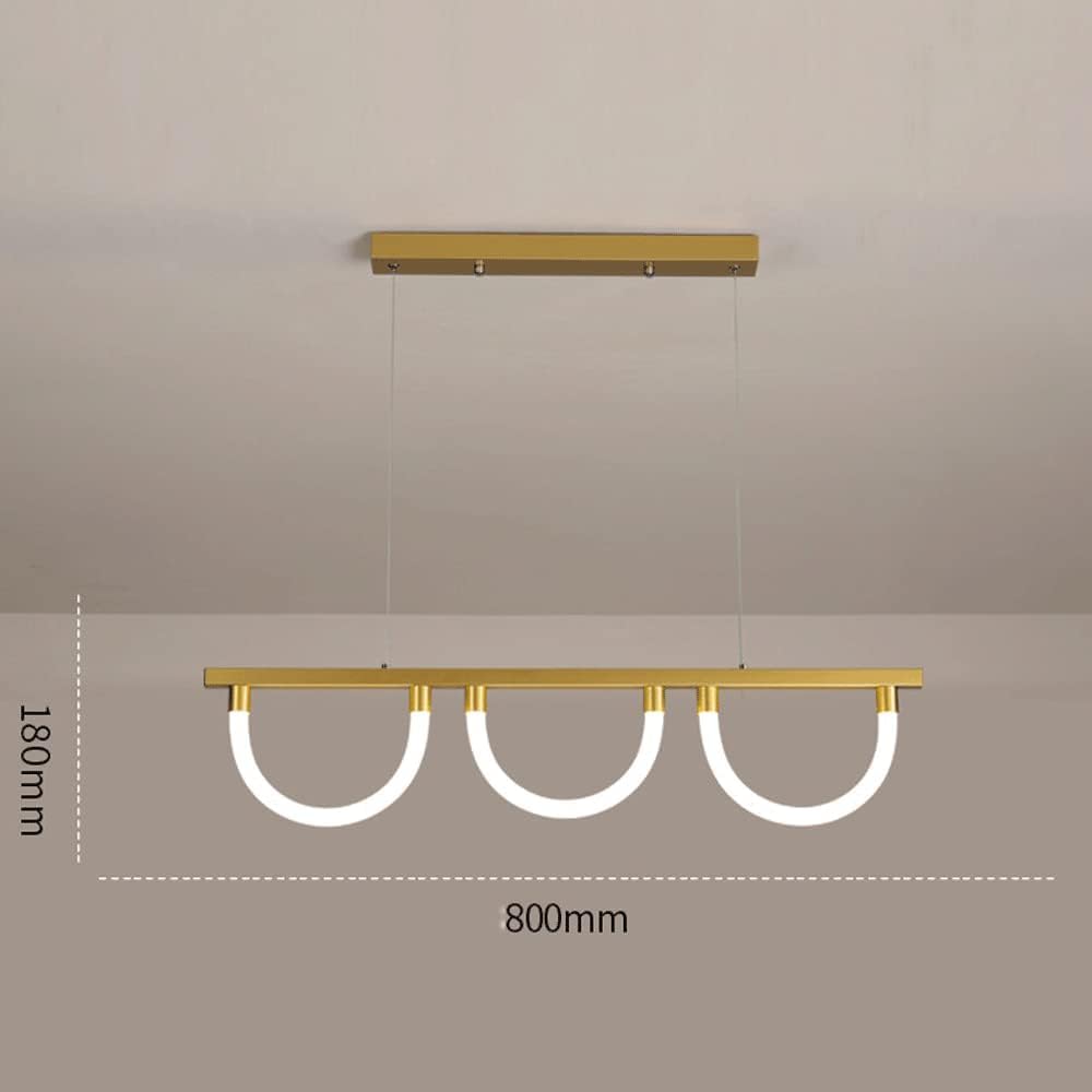 Wewnętrzna lampa sufitowa LED, 3 światła liniowa lampa wisząca sufitowa, lampa wisząca z kutego żelaza z zawieszeniem z rurki akrylowej, dekoracyjne oprawy oświetleniowe LED 24 W, przedpokój Beauty