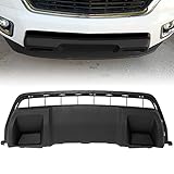ECOTRIC Front Lower Bumper Skid Plate Compatible with 2015 2016 2017 2018 2019 2020 Chevy Chevrolet Colorado 22893870 GM1095204 W/o Tow Hooks Hole Lower Bumper Cover Valance Panel Textured Black