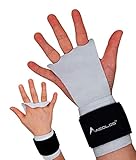 AEOLOS – Aderência de couro para ginástica – Ótimo para ginástica, levantamento de peso, Kettlebells e treinamento de cruz, 2#WHITE, X-Small