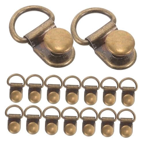 SOIMISS 40pcs Stainless Steel Shoe Boot Lace Hooks Buckles Dark Brown Boot Lace Hook Repair Kit Boot Eyelet Repair Kit Boot Shoes Supplies