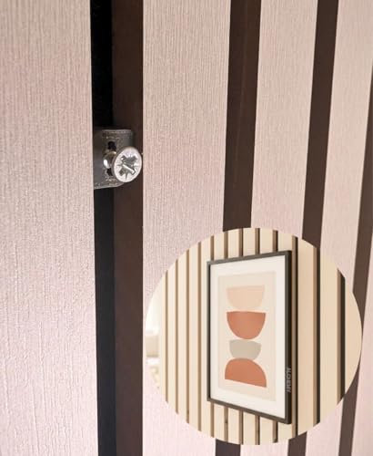 Lot de 4 clips muraux acoustiques avec vis, matériau PETG, design innovant pour décorations suspendues, avec vis M4