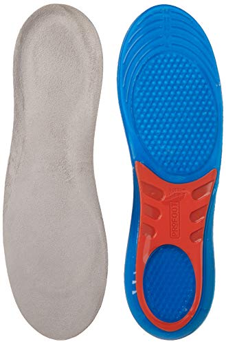 PROFOOT Ultra Gel Massaging Insoles Men's Size 8-13 1 Pair Gel Inserts for Heel & Arch Support & Comfort Helps Relieve Foot Pain