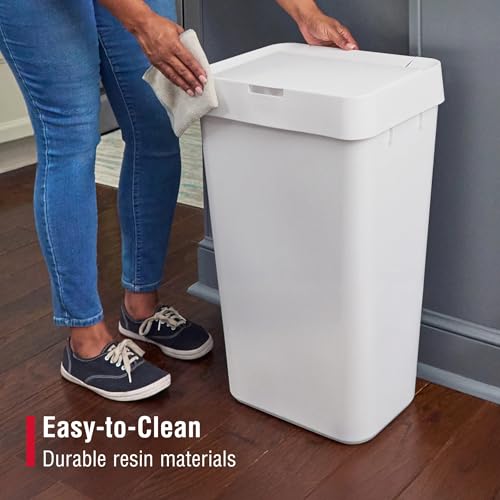 Caneca de Basura Blanca para Cocina 12.2 Gal miniatura 6