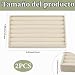 Imagen de SOFPLATE 2 bandeja Organizadora para Anillos Expositor de Anillos de Terciopelo Blanco Antiguo Pequeña Bandeja Rectangular Plana para Baratijas Vitrina Cajón para Joyas para Tienda En Casa Venta Exhib