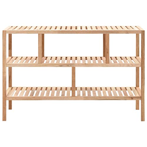 KTHLBRH Estantería de baño de madera maciza de nogal, 100 x 40 x 65 cm, estantes decorativos, estantería de oficina, estantería de oficina, sala de estar, estantes para el dormitorio, para oficina