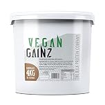 Vegan Gainz 4kg - Plant Based Protein Powder - Weight Gainer- 32 Servings & 30g Protein Per Serving - The Bulk Protein Company (Chocolate)