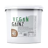 Vegan Gainz 4kg - Plant Based Protein Powder - Weight Gainer- 32 Servings & 30g Protein Per Serving - The Bulk Protein Company (Chocolate)