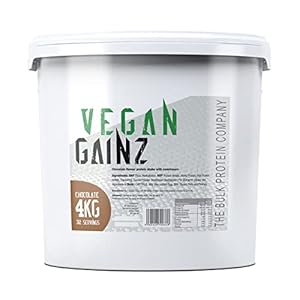 The Bulk Protein Company, Vegan Gainz – Plant Based Protein Powder – Weight Gainer- 32 Servings & 30g Protein Per Serving (Chocolate), 4 kg