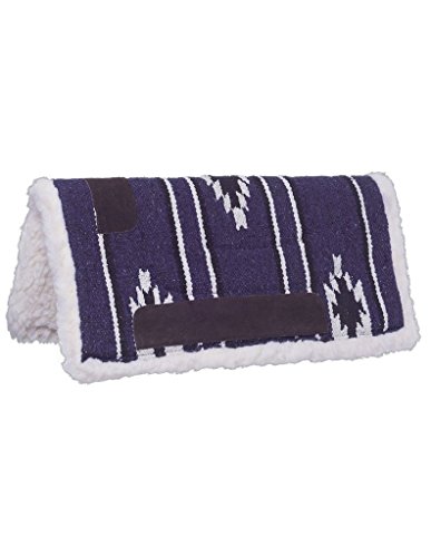 Tough 1 Miniature Sierra Saddle Pad, Darkpurple/black/Cream, 19 x 19