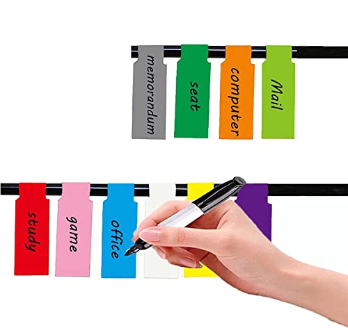 300pcs Cable Labels, 10 Colors Colorful Cord Labels Self Adhesive