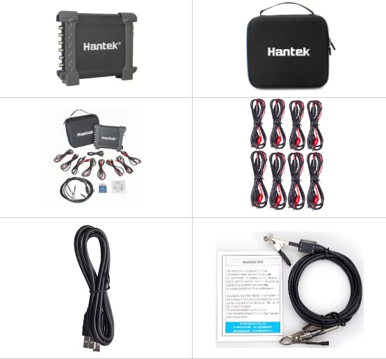 Miniatura 6 de Hantek 1008A1008B1008C PC USB Osciloscopio Virtual 8CH Automotriz Diagnóstico Automotriz Alcance Automotriz Generador 2.4MSas 4K Profundidad USB 2.0