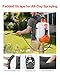 VEVOR Battery Powered Backpack Sprayer, Electric Back Pack Sprayer 4 Gallon, 2 Wands & 8 Nozzles, Adjustable 0-90 PSI, 4H Runtime, Portable Lawn & Garden Sprayers for Weeding, Spraying, Cleaning