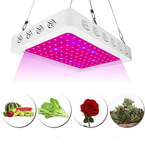 ZJM 1000W LED Vegetative Lamp Adjustable Full Spectrum Single Control Plant Light LED Super Bright Sunlight Full Spectrum Plant Bulb Built-In Cooling System