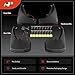 A-Premium Set of 4PCS Mud Flaps Splash Guards Mudguards Mudflaps with Hardware Accessories Compatible with Nissan Frontier 2005-2023 Pickup, Black Color, Front and Rear (Driver & Passenger Sides)