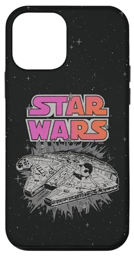Coque iPhone 12 mini Star Wars Millennium Falcon rose