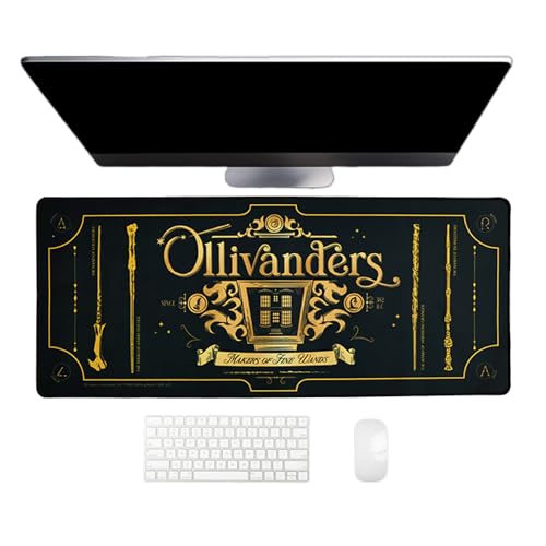 Harry Potter Jumbo Gaming Desk Mat Black - One Size