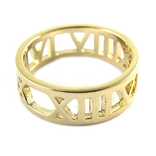 Preisvergleich Produktbild Les Trésors De Lily N6923 - Vergoldete ring 'Chiffres Romains' golden.