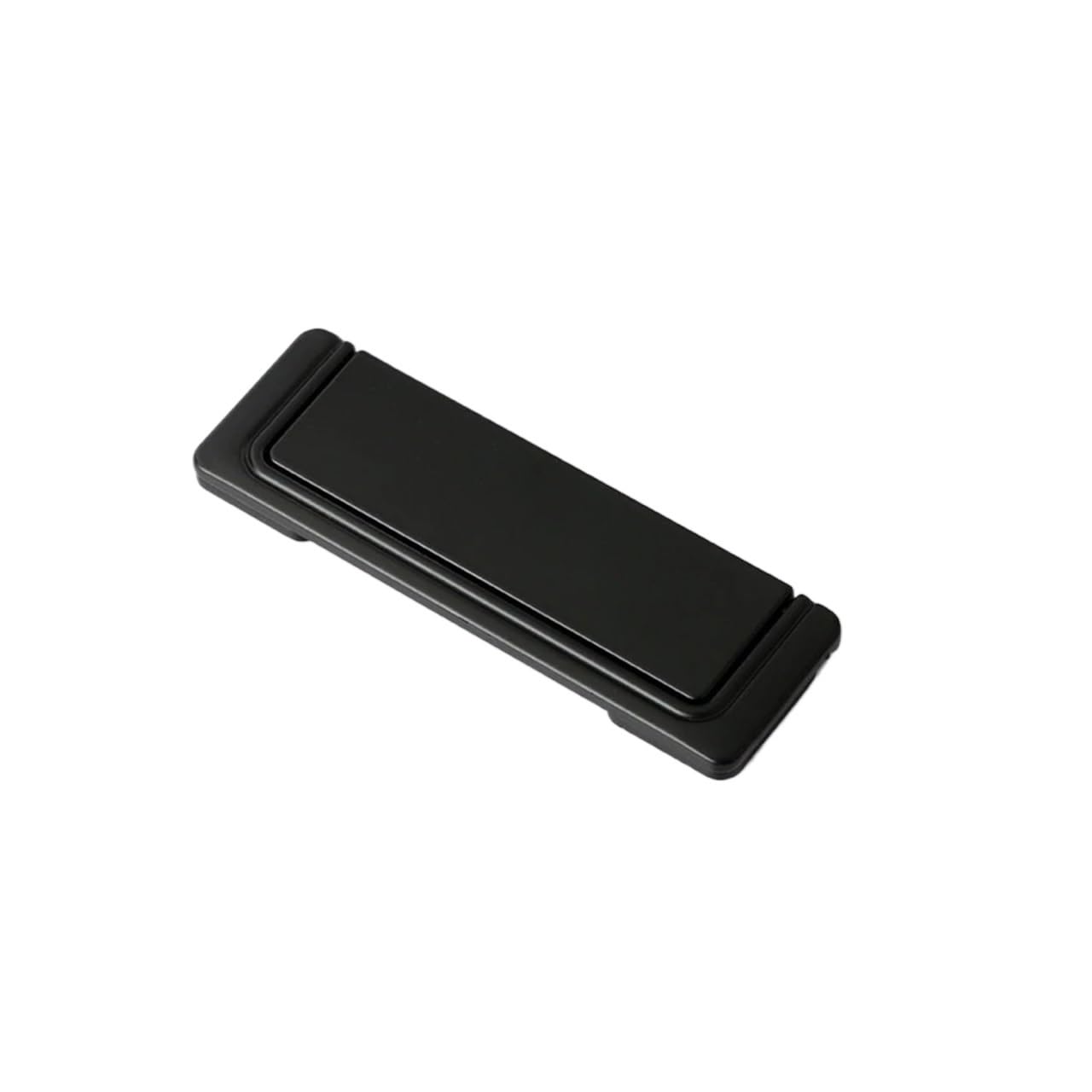 Mohuied Black Recessed Handle Simple Flat Concealed Buckle Drawer Cabinet Handle Invisible Gusset Furniture Hardware Aluminum Alloy(Black)