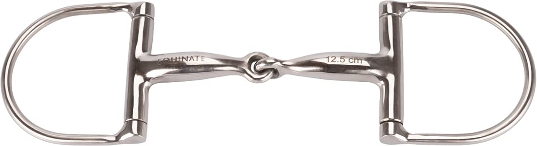 Equinate Anello a D in acciaio inox, 16 mm, semplicemente rotto, 13,5 cm, dentatura anatomica amichevole con azione delicata, indicazione delle dimensioni incise al laser