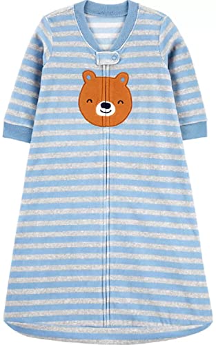 Image of Carter's Unisex Baby Sleep Bag (Blue Stripe Bear, 0-3 Months)