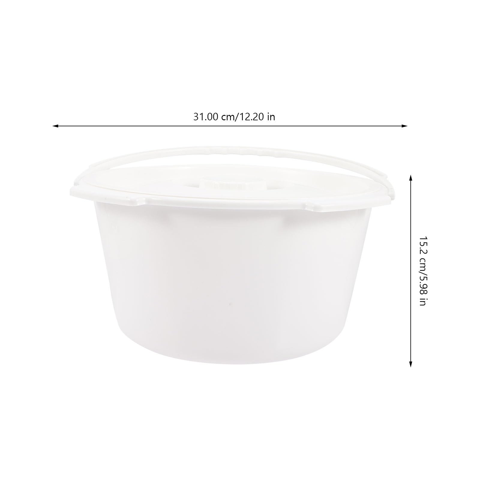 Cubo para Silla Orinal Mayores con Tapa, Cubo de Orina Grueso de Pp para Ancianos y Discapacitados, Práctico y Resistente para Uso en Hospital y Cama