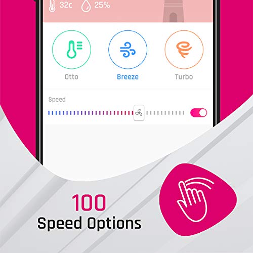 Image of Ottomate Bluetooth Smart Ceiling Fan (Remote Optional) | 3 Blade | 1250 mm | 2 Year Warranty | Cool Siver Color