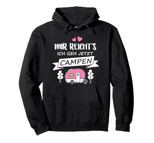 Mir Reichts Ich Geh Campen Camping Wohnwagen Camper Pullover Hoodie, Unisex für Erwachsene, Schwarz, M