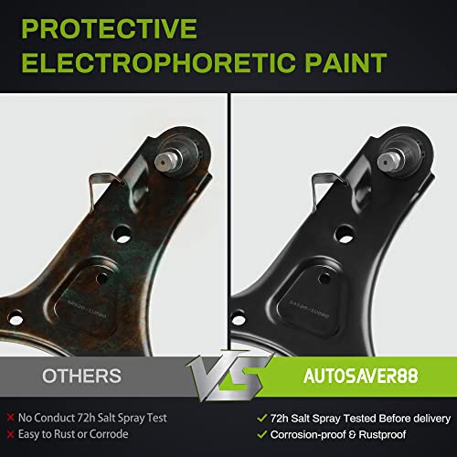 AUTOSAVER88 -Front Lower Control Arm w/Ball Joint Compatible with 2007-2012 Hyundai Santa Fe, 2011-2013 KIA Sorento - Thumbnail 4