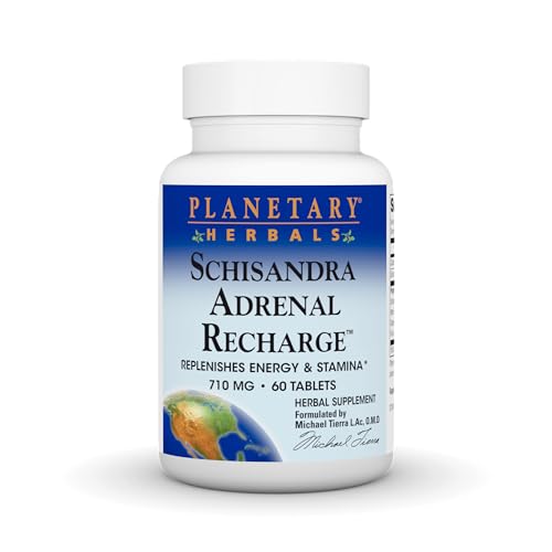 Planetary Herbals Schisandra Adrenal Complex 710mg with Yam Rhizome, Poria Sclerotium & More - 60 Tablets