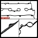 A-Premium Engine Valve Cover Gasket Set Compatible with Mazda 626 1998-2002 2.0L, Protege 1999-2000 1.8L, Protege 2001-2003 2.0L, Protege5 2002-2003 2.0L