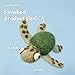 Woolbuddy Needle Felting Kit for Beginners Adults, Sea Turtle DIY Craft, Includes Wool, Tools, and Instructions for Fun Projects