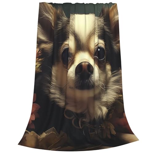 Couverture pour canapé toutes saisons flanelle légère chiwawa