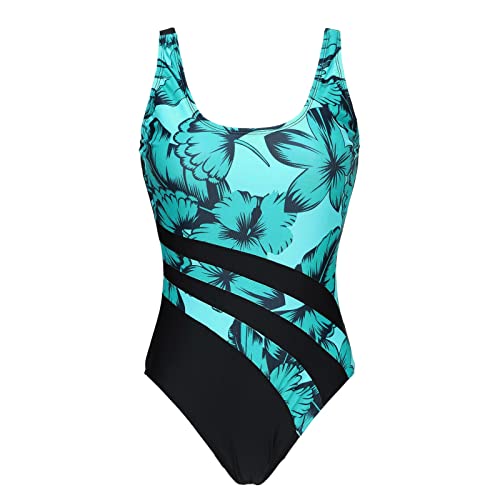 Maillot Grossesse 2 Piece : ensemble de bain jupe avec imprimé rétro - 2