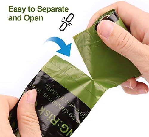 Ownpets Dog Poop Bags (23 x 33cm), Ultra Thick Lavender-Scented Dog Waste Bags, Leak-proof & Biodegradable Pet Poop Bags for Dogs Daily Walks - 24 Rolls (360 bags) with Poop Bag Dispenser