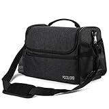 POCDUORG Sac de transport pour fournitures de toilette/voyage pour animaux de compagnie – Compatible avec l'aspirateur de toilettage Oneisall/Neabot, grande capacité – Sac uniquement (noir)