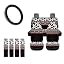 Cow Print Aztec Pattern-Black and Red