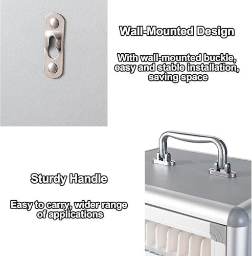 60-Slot Mobile Phone Storage Locker with Wheels - Wall-Mount Cell Phone Lockers for Offices, Classrooms, Gyms - Secure & Convenient Solution for Device Management