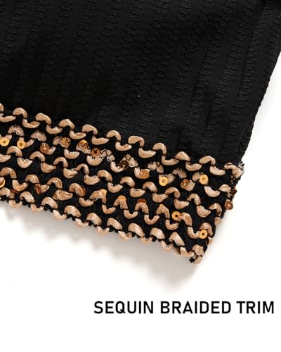 Daci High Waisted Bandeau Bikini Set - Women Strapless Two Piece Swimsuits Ribbed Full Coverage Bathing Suits Swimwear4