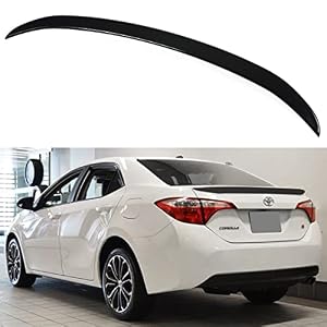 2014–2019 Toyota Corolla JDM Sport Trunk Spoiler | Gloss Black Rear Wing